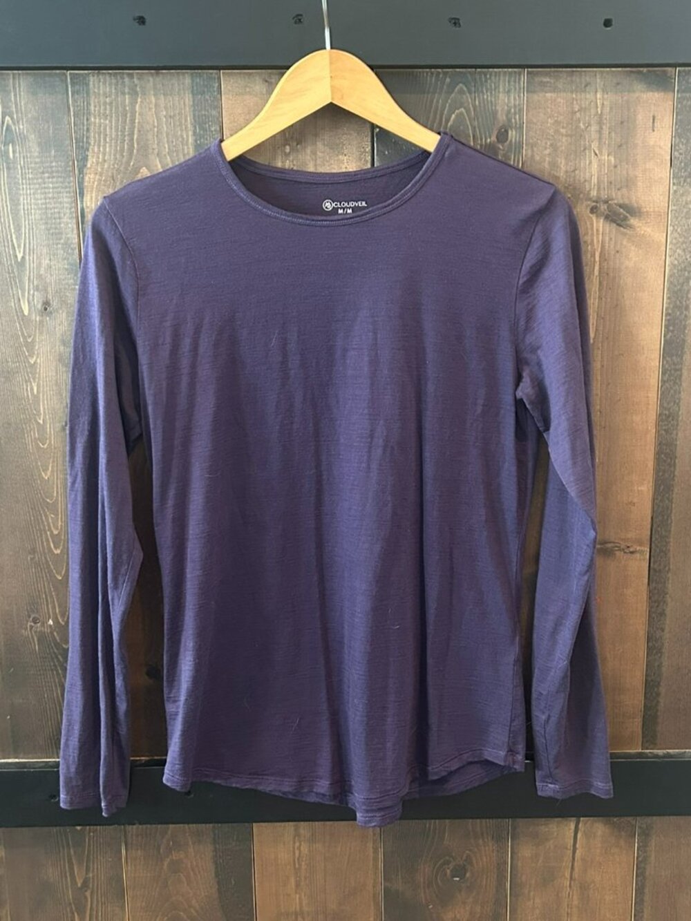 Cloudveil 87% Merino Wool 🐑 Long Sleeve Top Women’s Size M